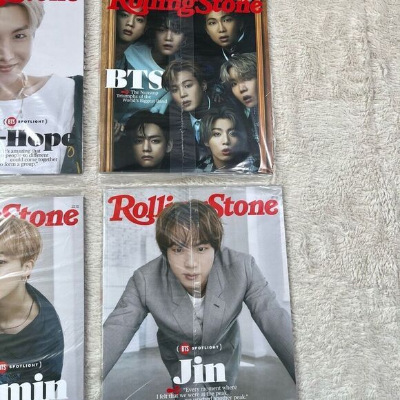 NEW Rolling Stone BTS J-Hope Jin Jimin Magazine Lot of 4 Collectors - Picture 3 of 5